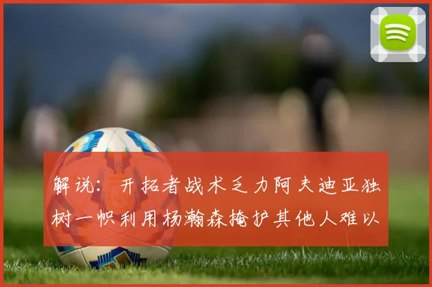 解说：开拓者战术乏力阿夫迪亚独树一帜利用杨瀚森掩护其他人难以配合